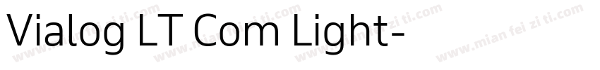 Vialog LT Com Light字体转换